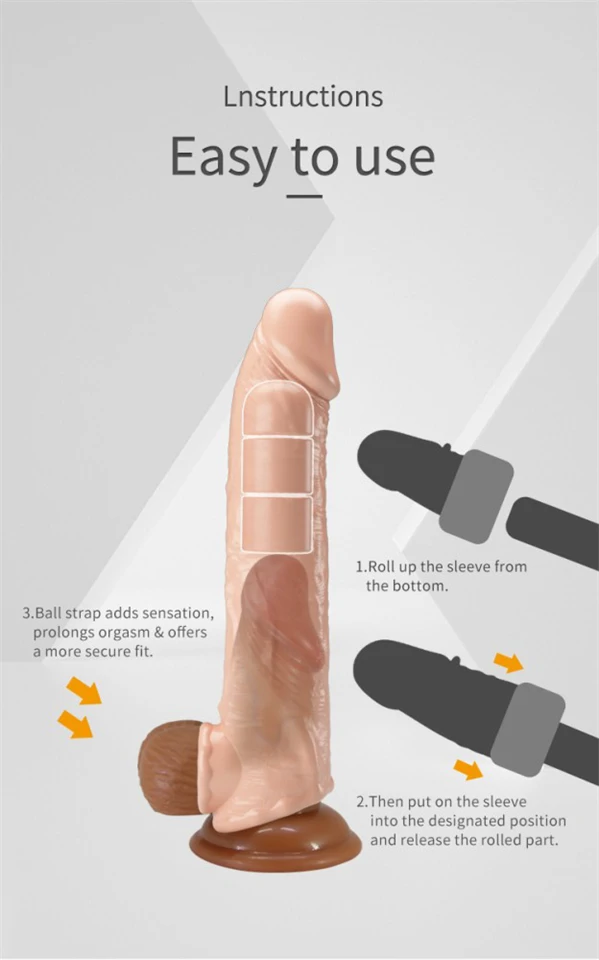 Pretty Love Extension Penis Sleeve 10,2" Flesh