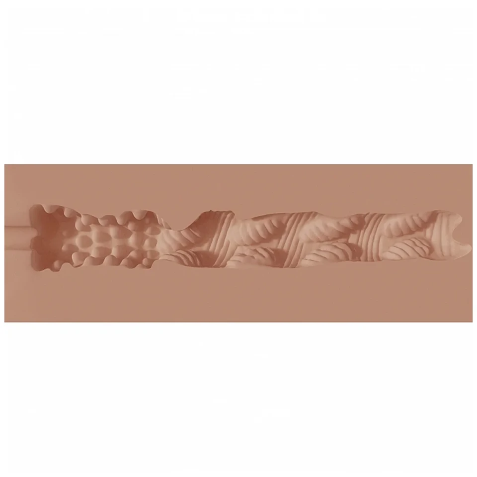 XKIN - élethű műpopsi maszturbátor - M (sötét natúr)