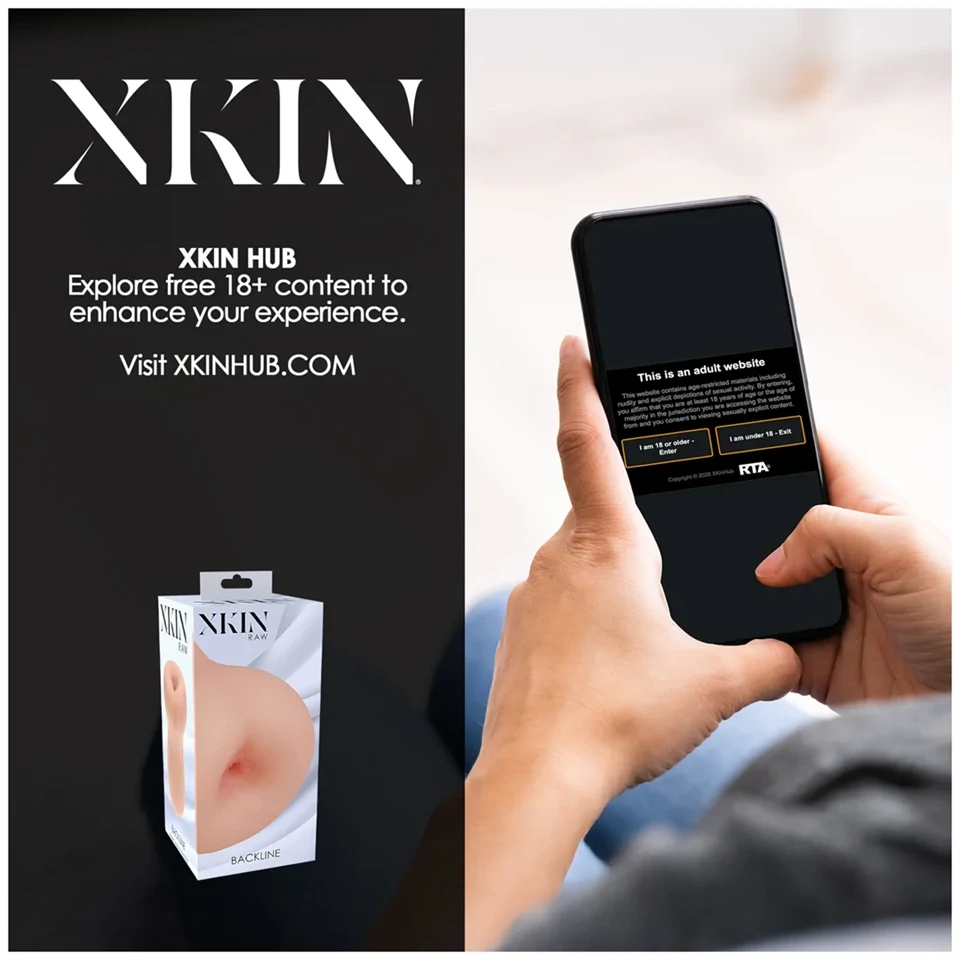 XKIN - élethű műpopsi maszturbátor - M (natúr)