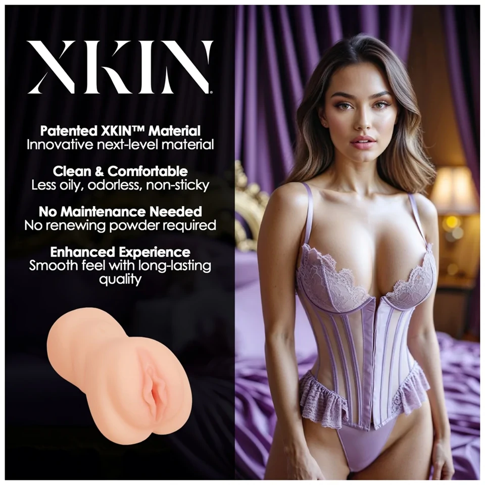 XKIN Sweet Delilah - élethű műpunci maszturbátor (natúr)