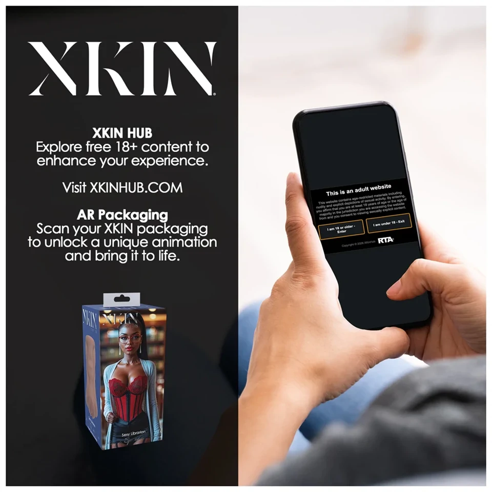 XKIN Librarian Paige - élethű műpunci maszturbátor (natúr)