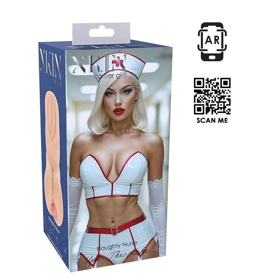 XKIN Tiffany Throatcheck - élethű műpunci maszturbátor (natúr)