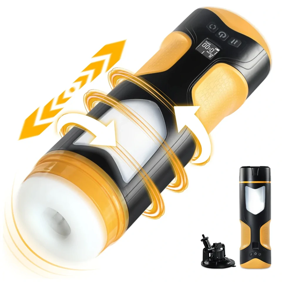 Lonely - lökő, forgó maszturbátor (fekete)