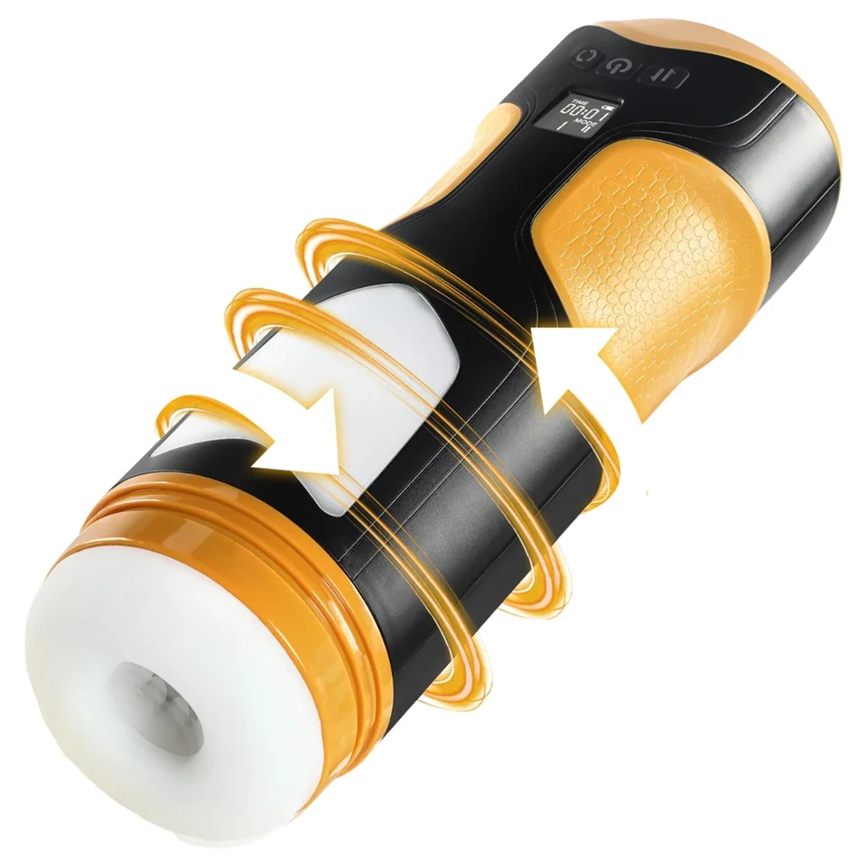 Lonely - lökő, forgó maszturbátor (fekete)