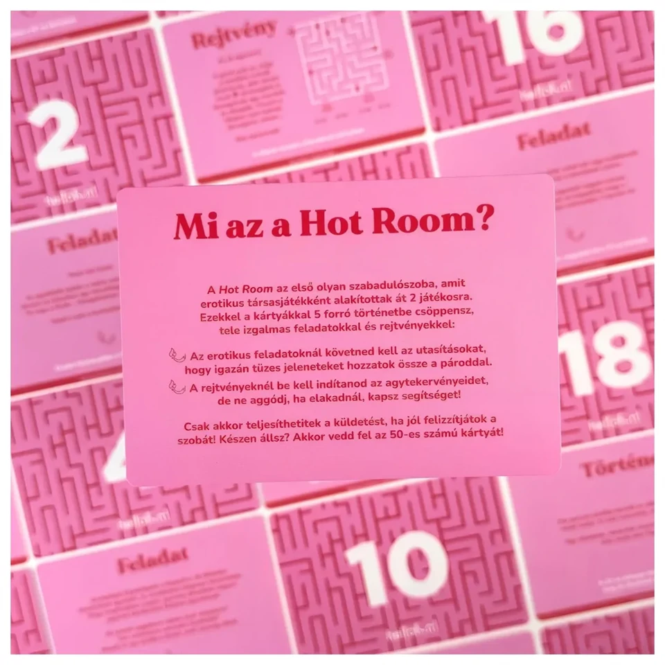 Hot Room - erotikus szabadulószoba társasjáték