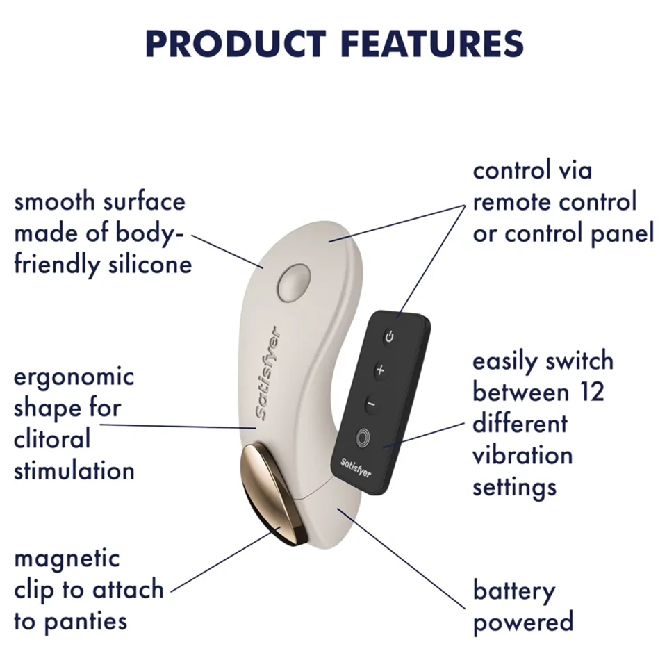 Satisfyer Little Secret - bugyivibrátor (fehér)
