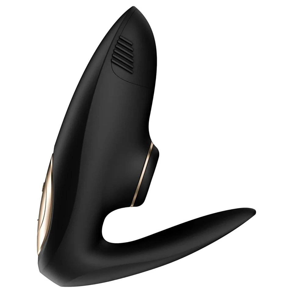 Satisfyer Pro 4 Couples - léghullámos párvibrátor (fekete)