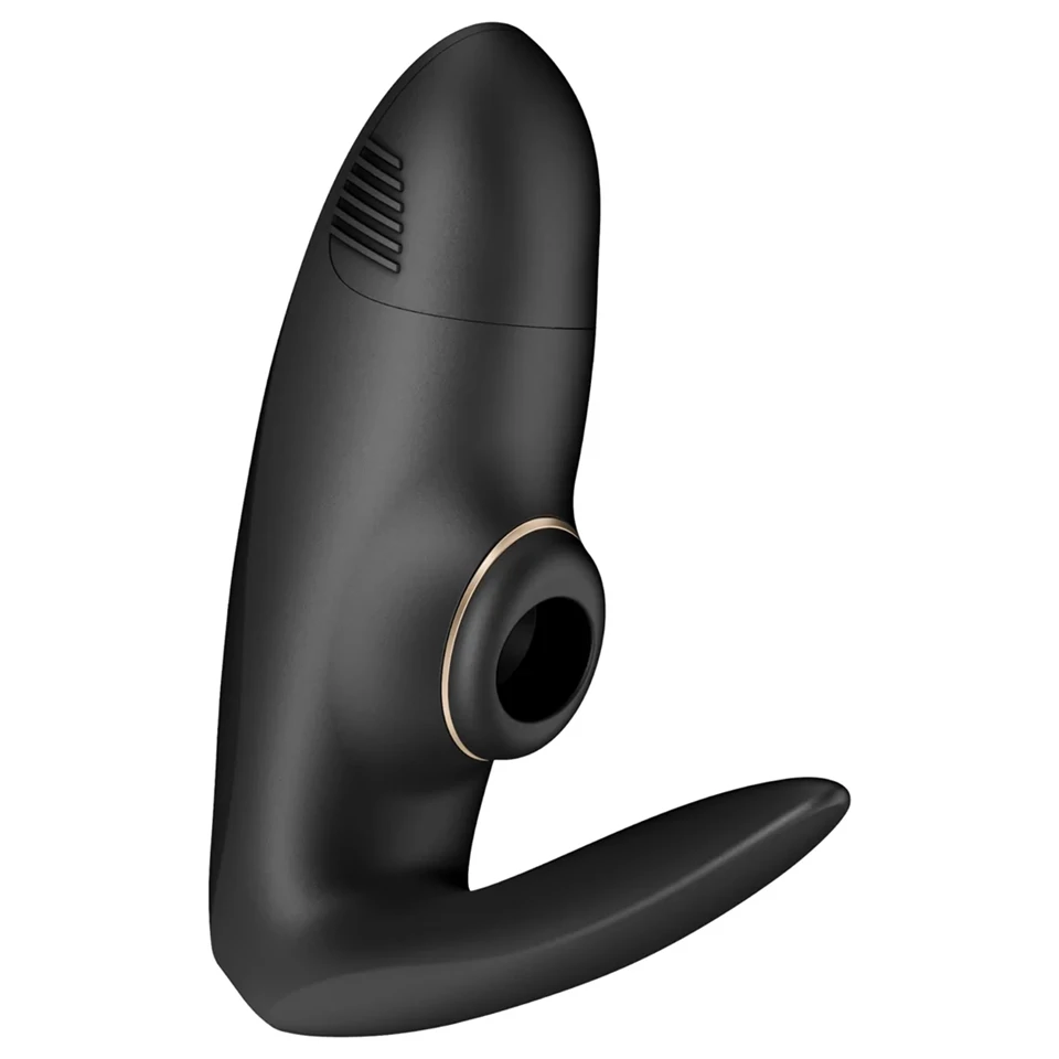 Satisfyer Pro 4 Couples - léghullámos párvibrátor (fekete)