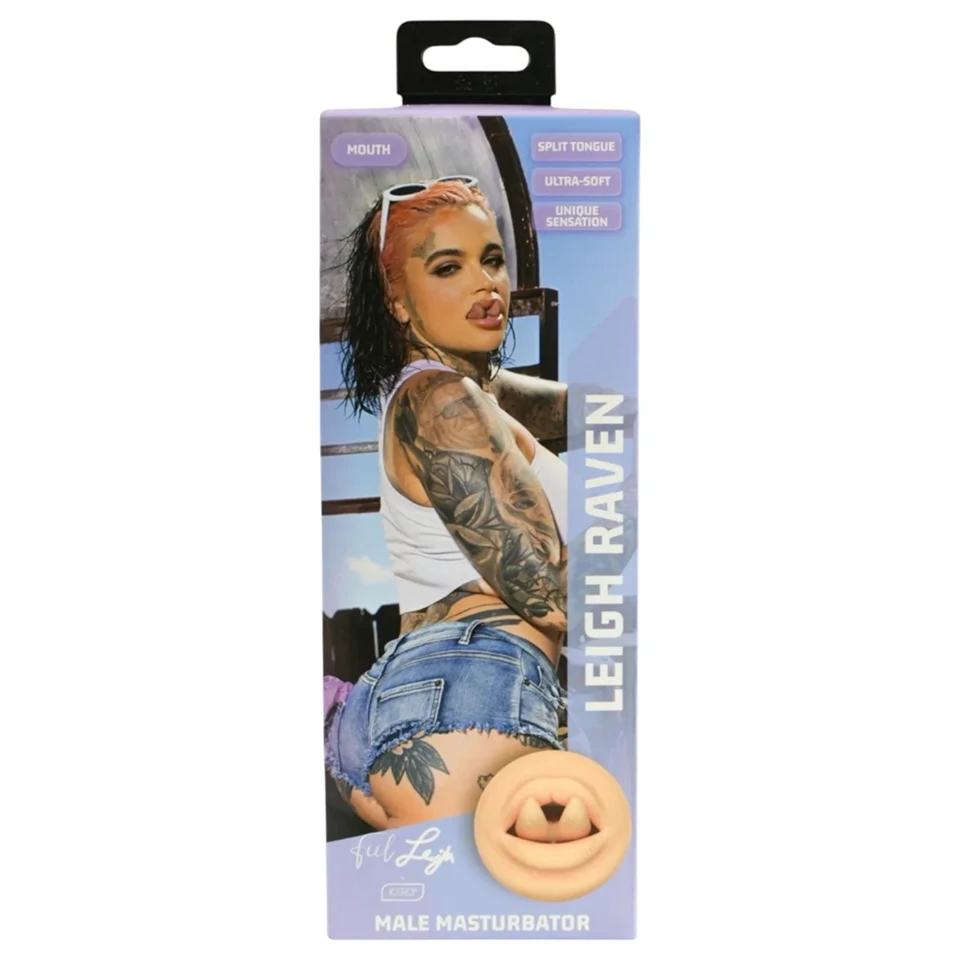 Kiiroo Feel Leigh Raven - műszáj vágott nyelvvel (natúr)
