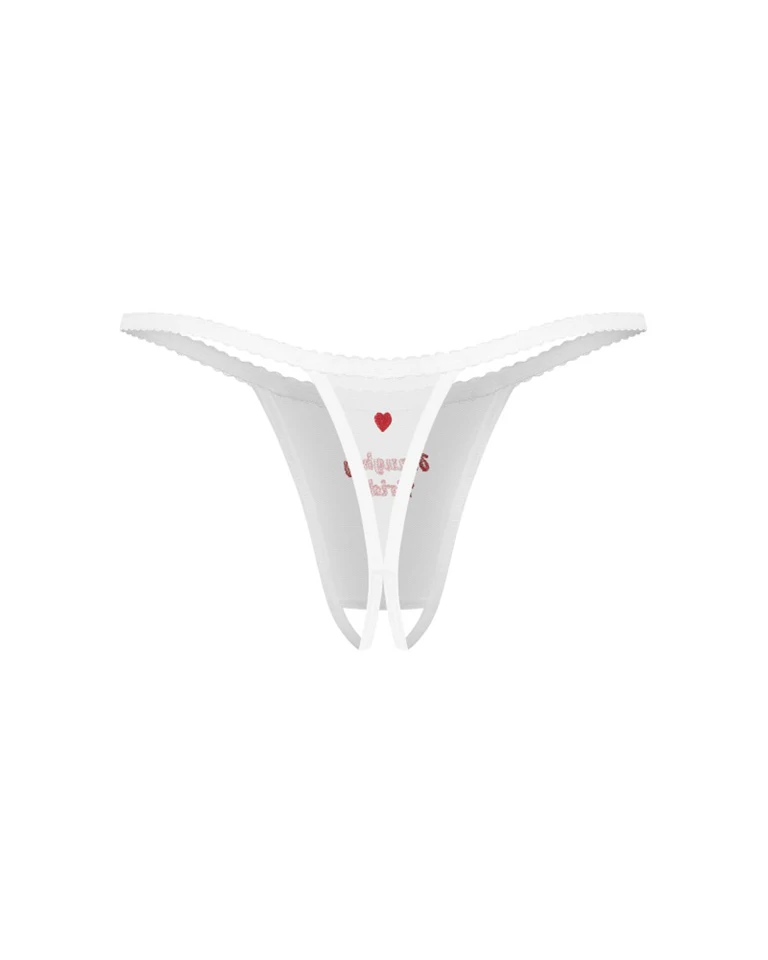 Weddya Bride crotchless thong L/XL