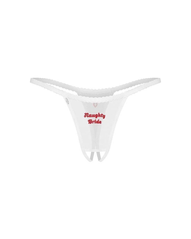 Weddya Bride crotchless thong L/XL