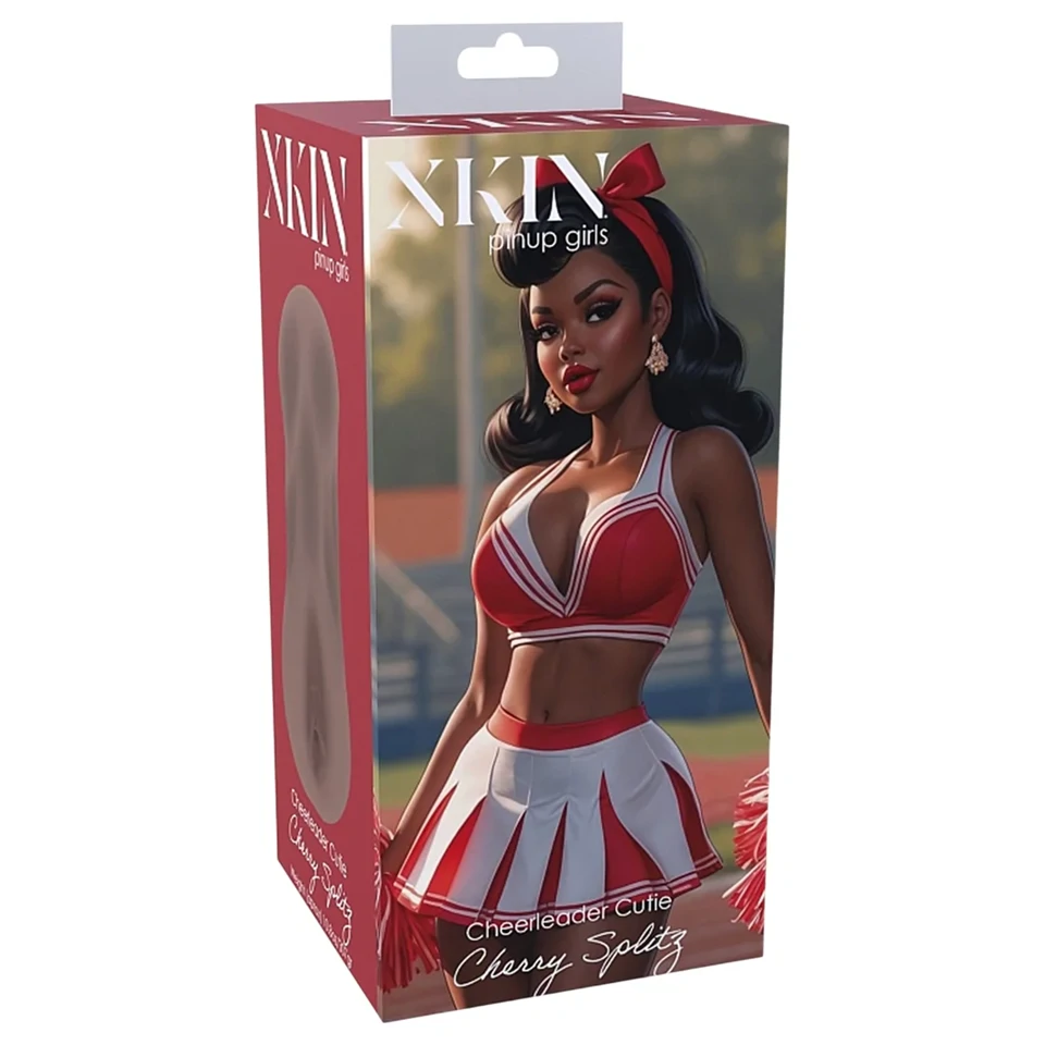 XKIN Cheerleader Cherry - élethű műpunci maszturbátor (sötét natúr)