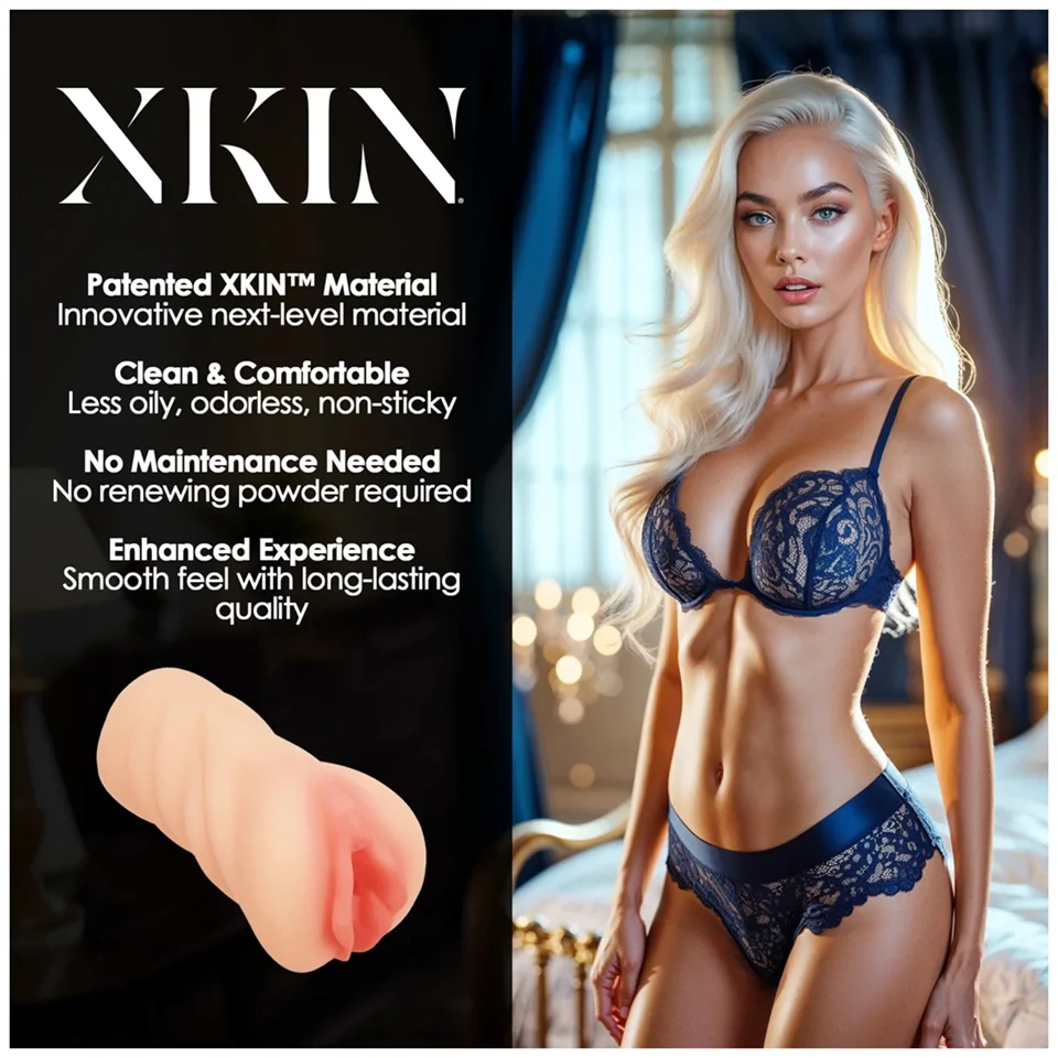 XKIN Desire Alessia - élethű műpunci maszturbátor (natúr)