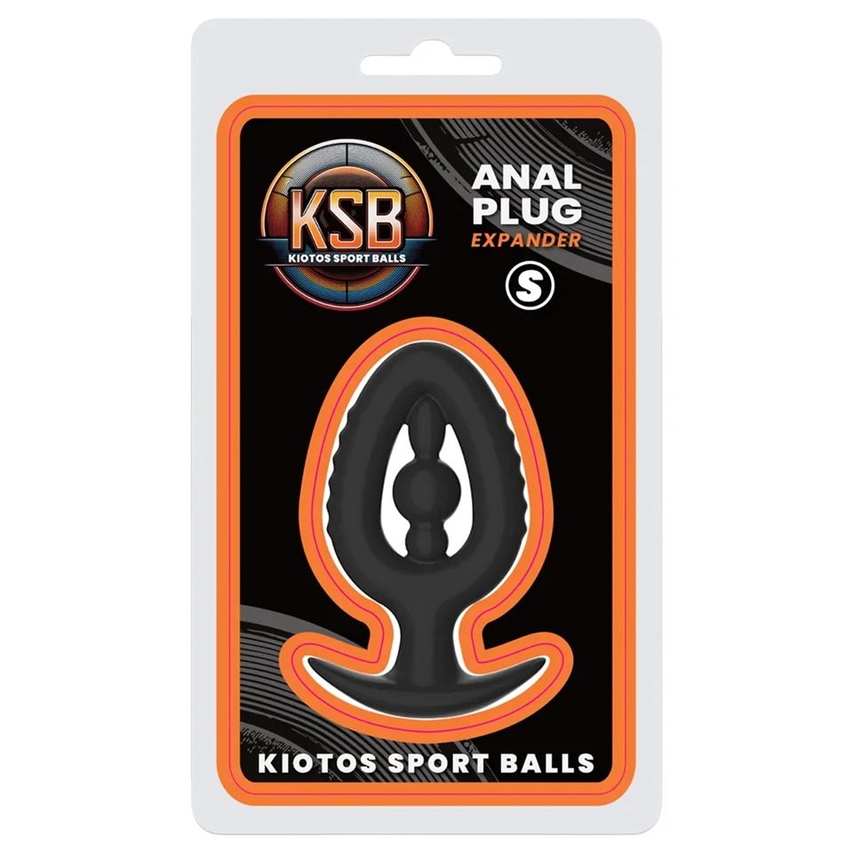 Kiotos - szilikon análplug tágítóval S (fekete)