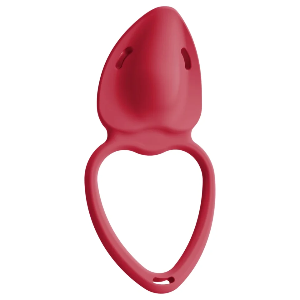 You2Toys - viselhető vibrációs csiklóizgató (piros)
