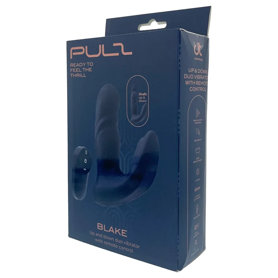 Dreamtoys Pulz - lökő párvibrátor távirányítóval (sötétkék)