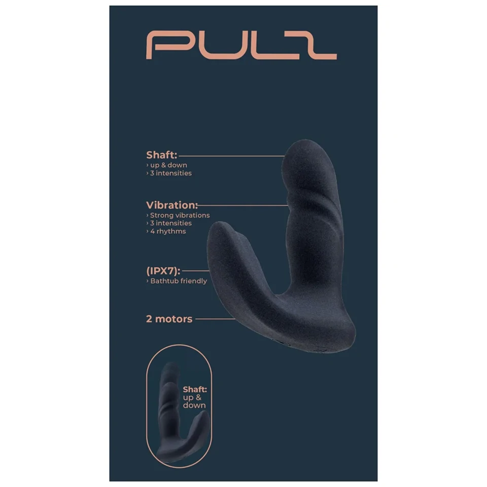 Dreamtoys Pulz - lökő párvibrátor távirányítóval (sötétkék)