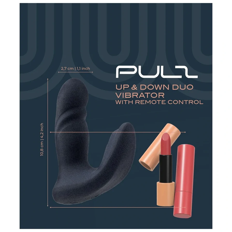 Dreamtoys Pulz - lökő párvibrátor távirányítóval (sötétkék)