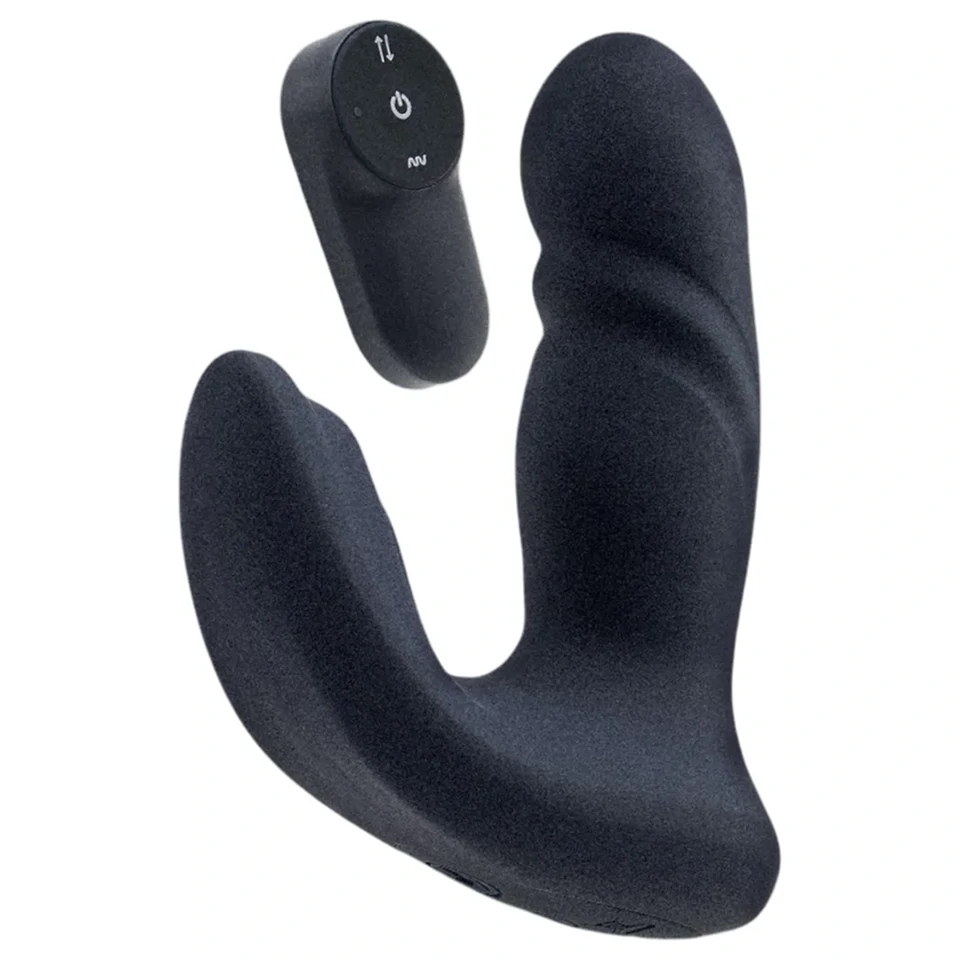 Dreamtoys Pulz - lökő párvibrátor távirányítóval (sötétkék)
