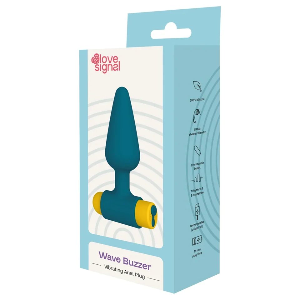 Dreamtoys Love Signal - vibráló anál plug (zöld)