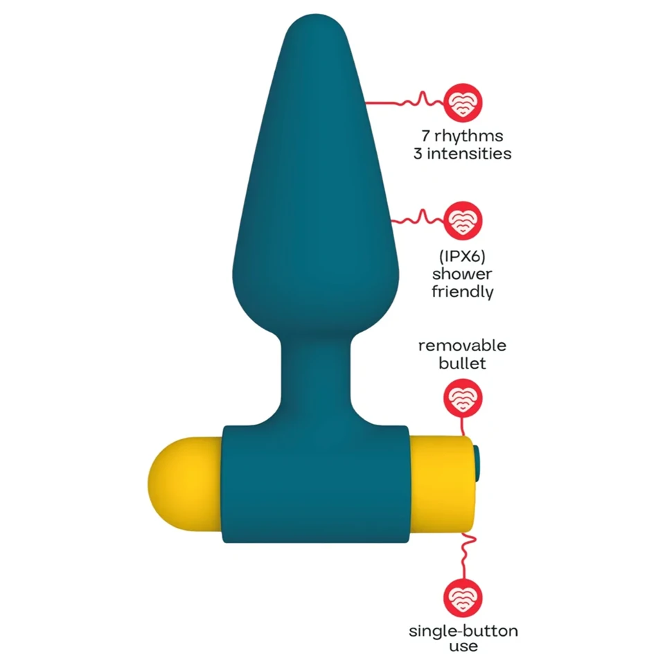 Dreamtoys Love Signal - vibráló anál plug (zöld)