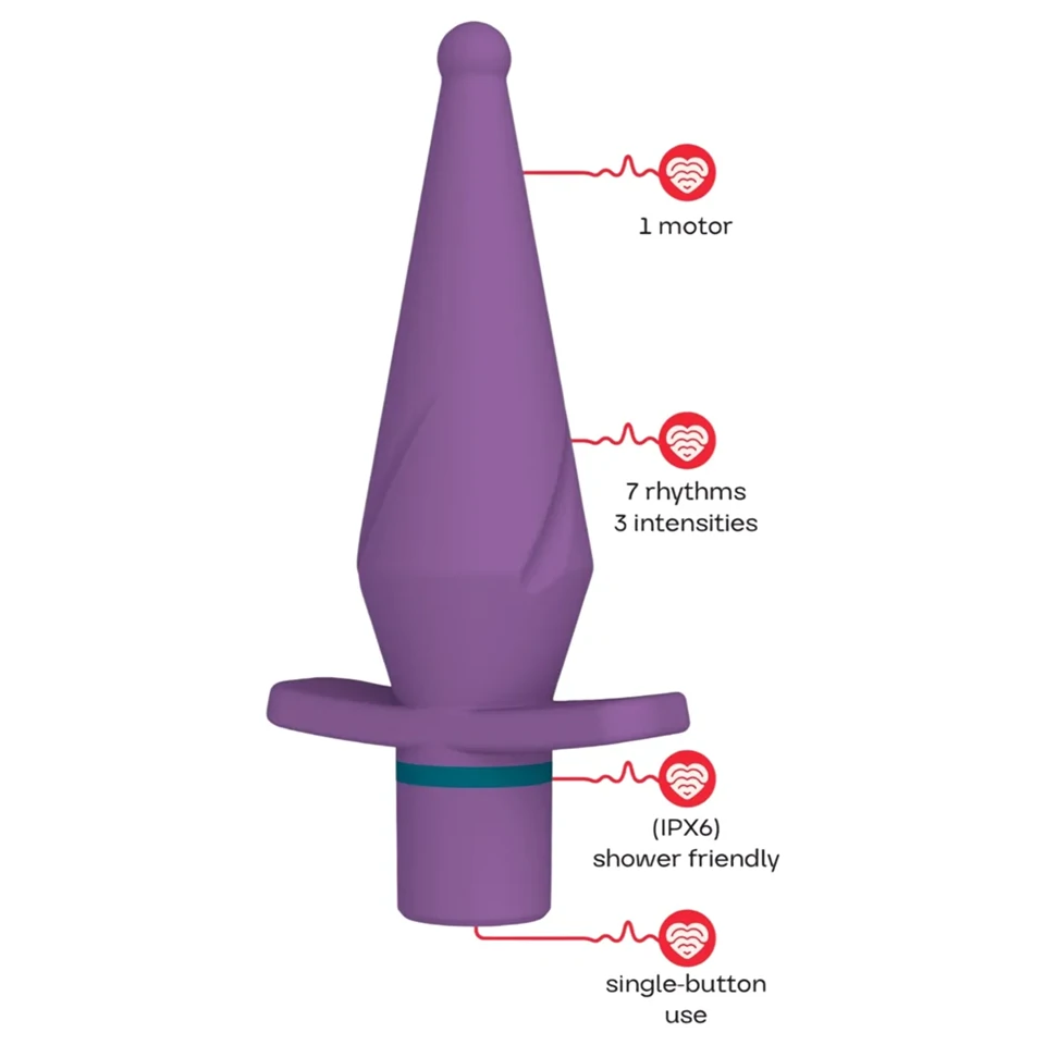 Dreamtoys Love Signal - vibráló anál plug (lila)