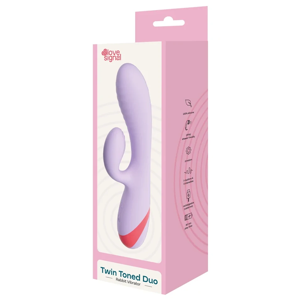 Dreamtoys Love Signal - párvibrátor (lila)