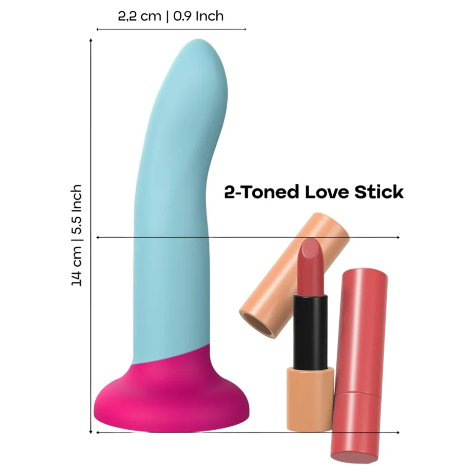 Dreamtoys Love Signal - kétszínű szilikon dildó kis (kék)