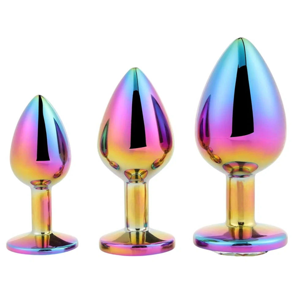 Dreamtoys Gleaming Love - drágaköves anál plug szett (többszínű)