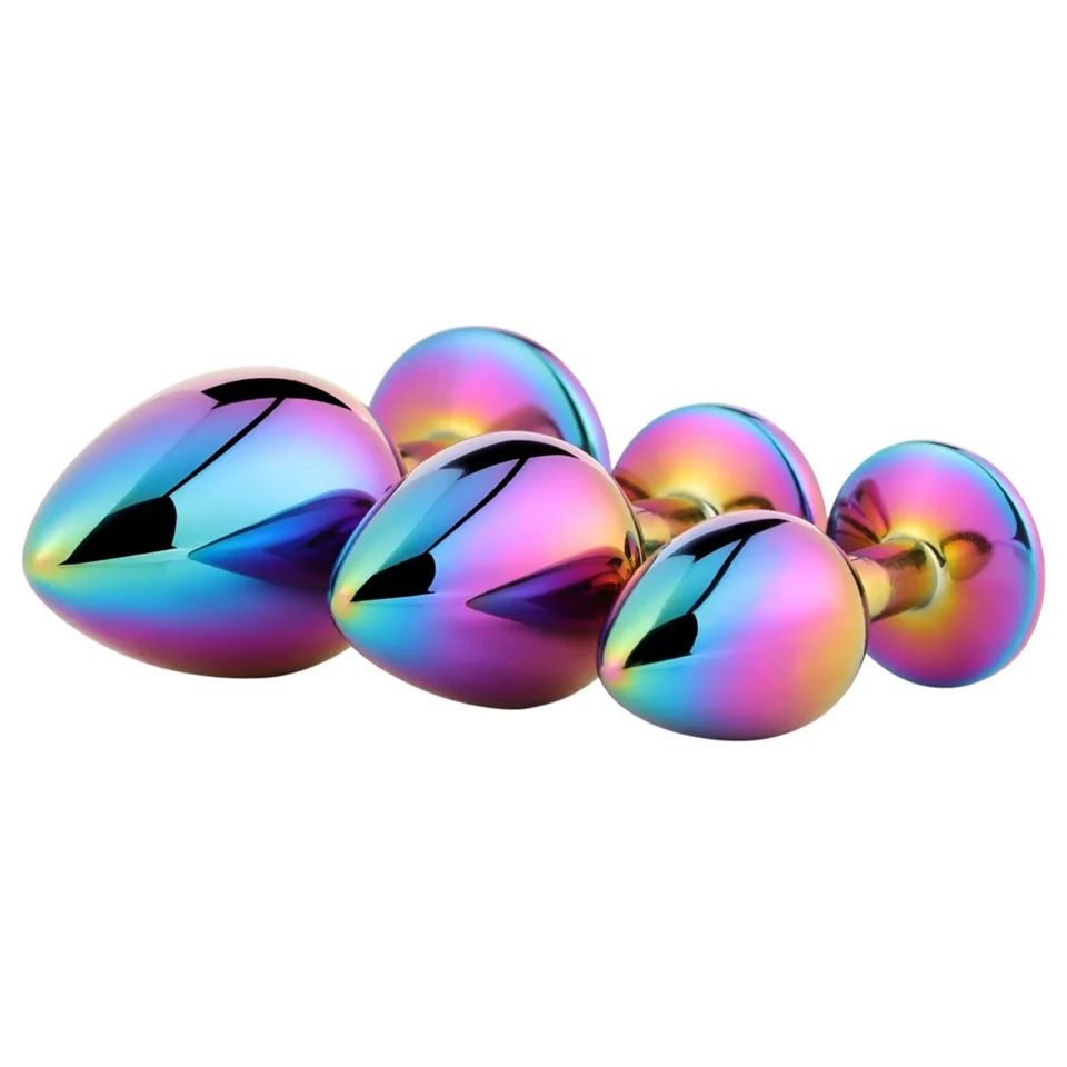 Dreamtoys Gleaming Love - drágaköves anál plug szett (többszínű)
