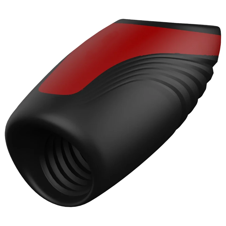 Dreamtoys Essentials - szívó-vibráló maszturbátor (fekete)