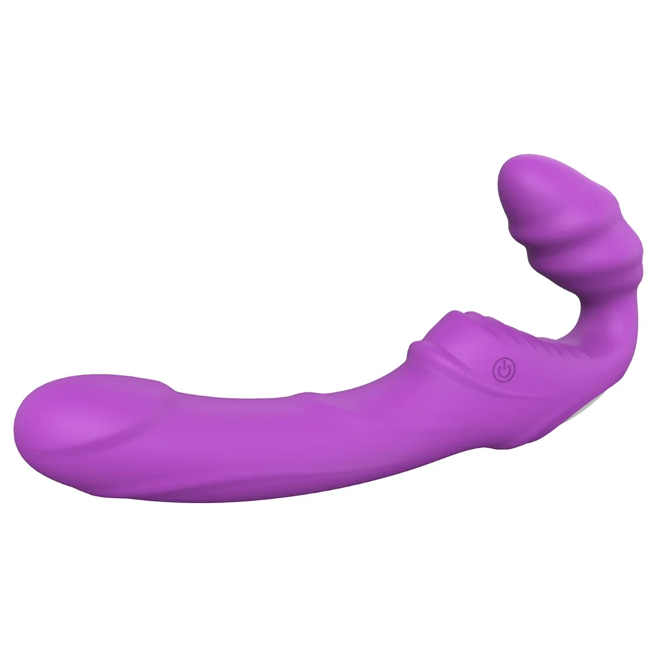 Dreamtoys Essentials - strapless strap-on vibrátor (lila)
