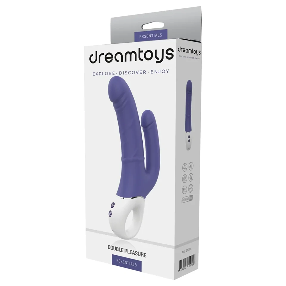 Dreamtoys Essentials - dupla vibrátor (lila)