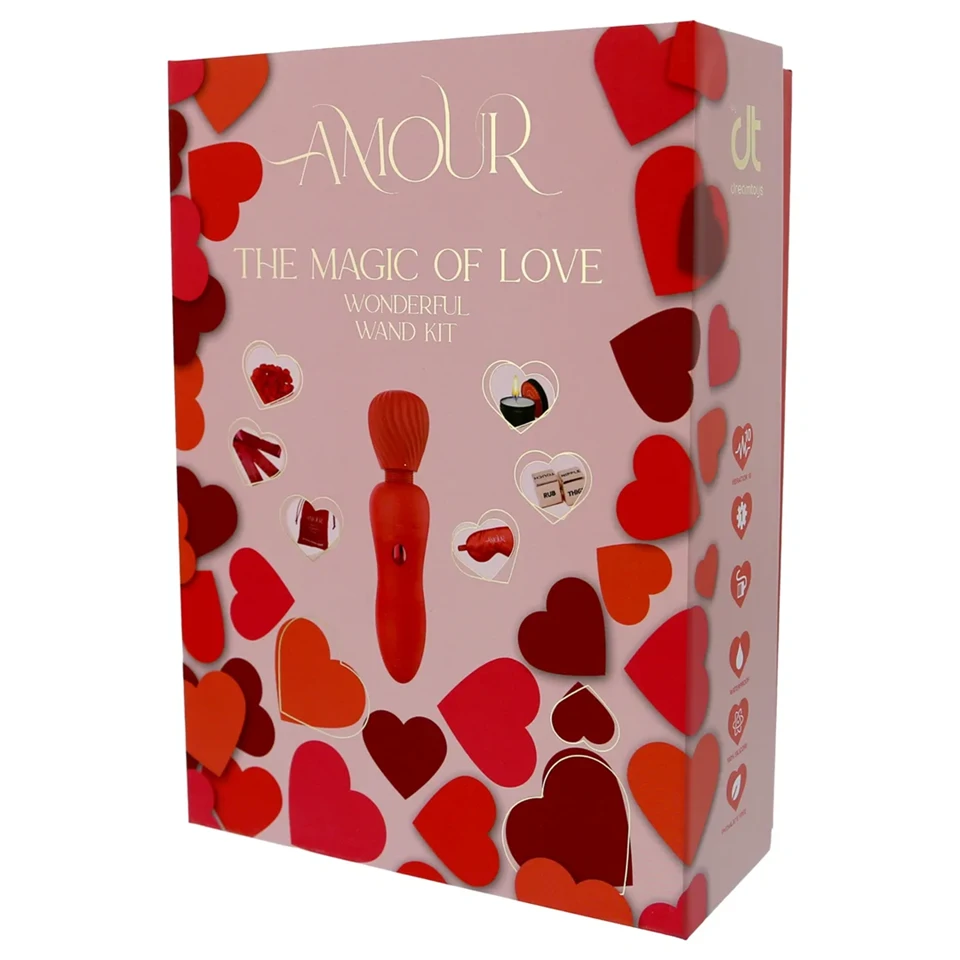 Dreamtoys Amour - wand vibrátor szett (piros)