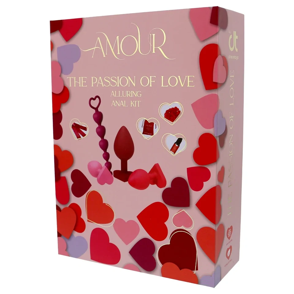 Dreamtoys Amour - anál tréning ajándékszett (piros)