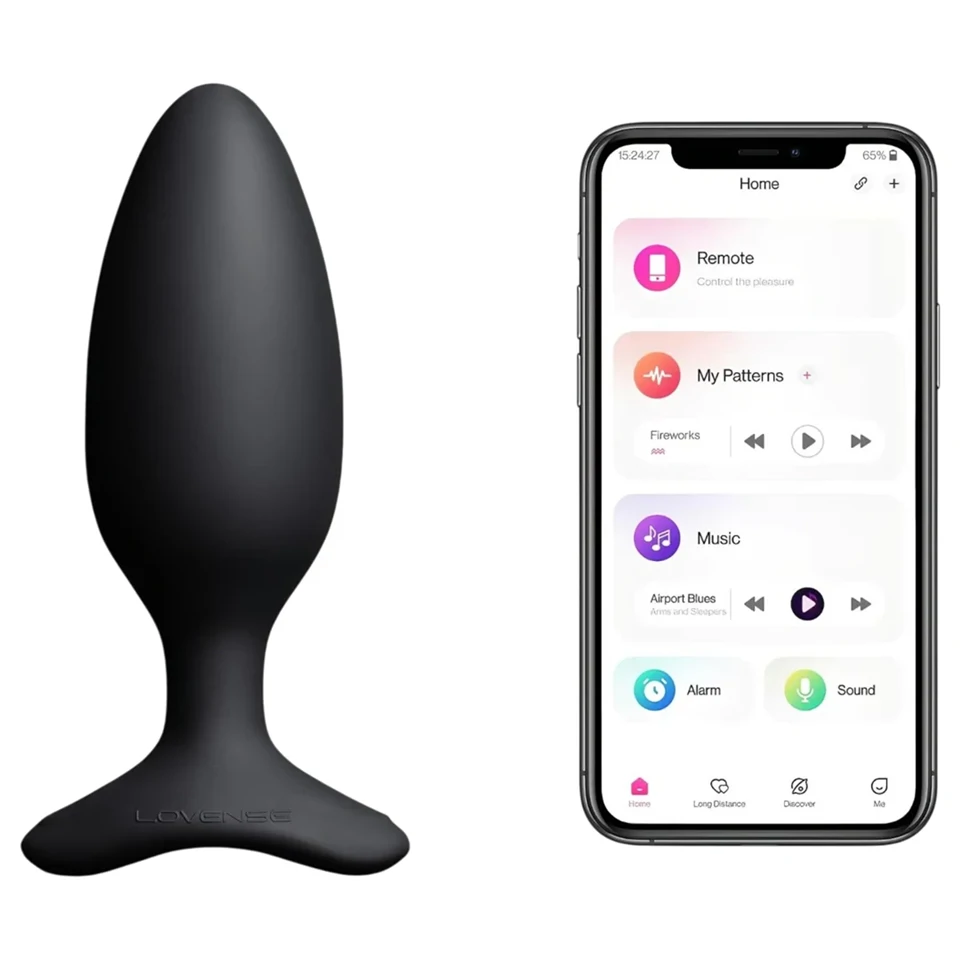 Lovense Hush 2 M – App-vezérelt análvibrátor (45 mm, fekete)