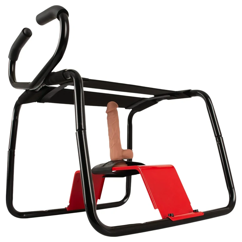THE BANGER - Ultimate Sex Stool szexszék élethű dildóval (fekete)