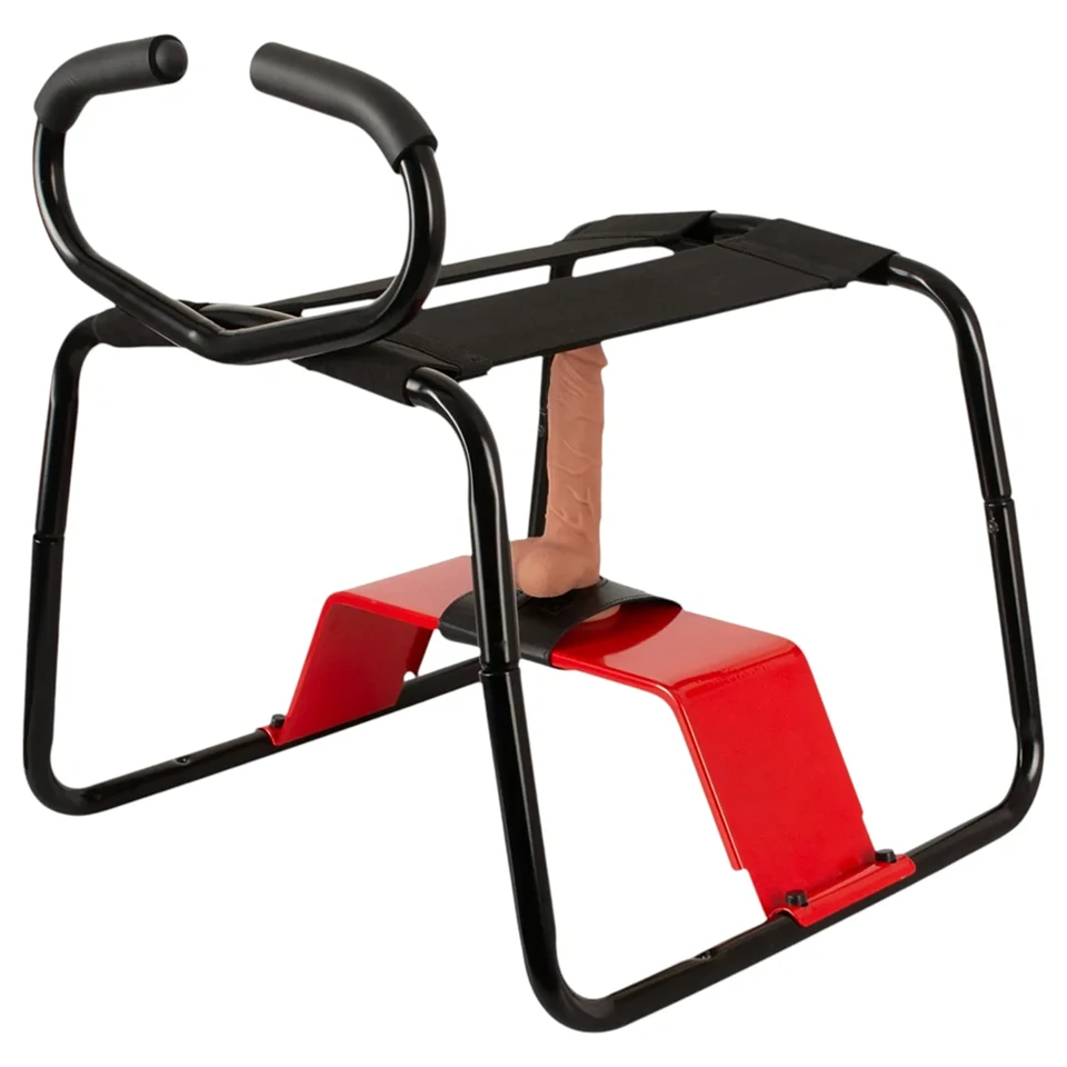 THE BANGER - Ultimate Sex Stool szexszék élethű dildóval (fekete)