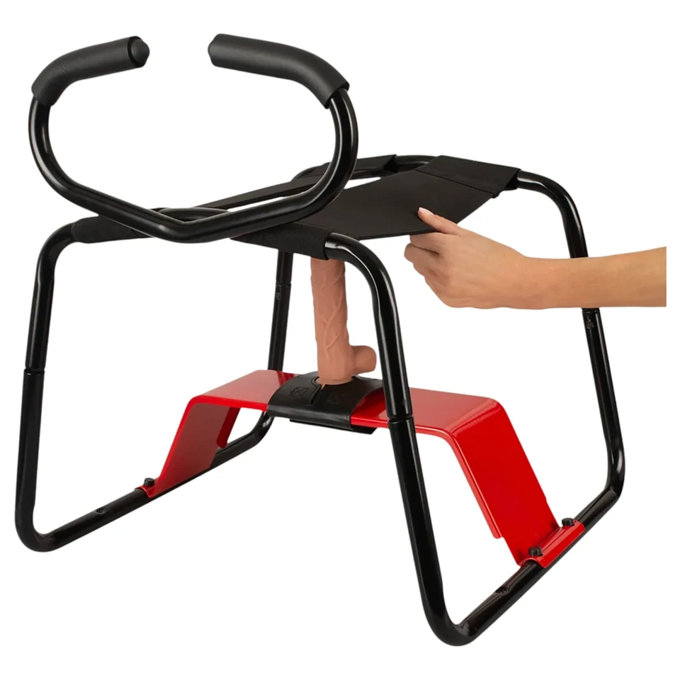 THE BANGER - Ultimate Sex Stool szexszék élethű dildóval (fekete)