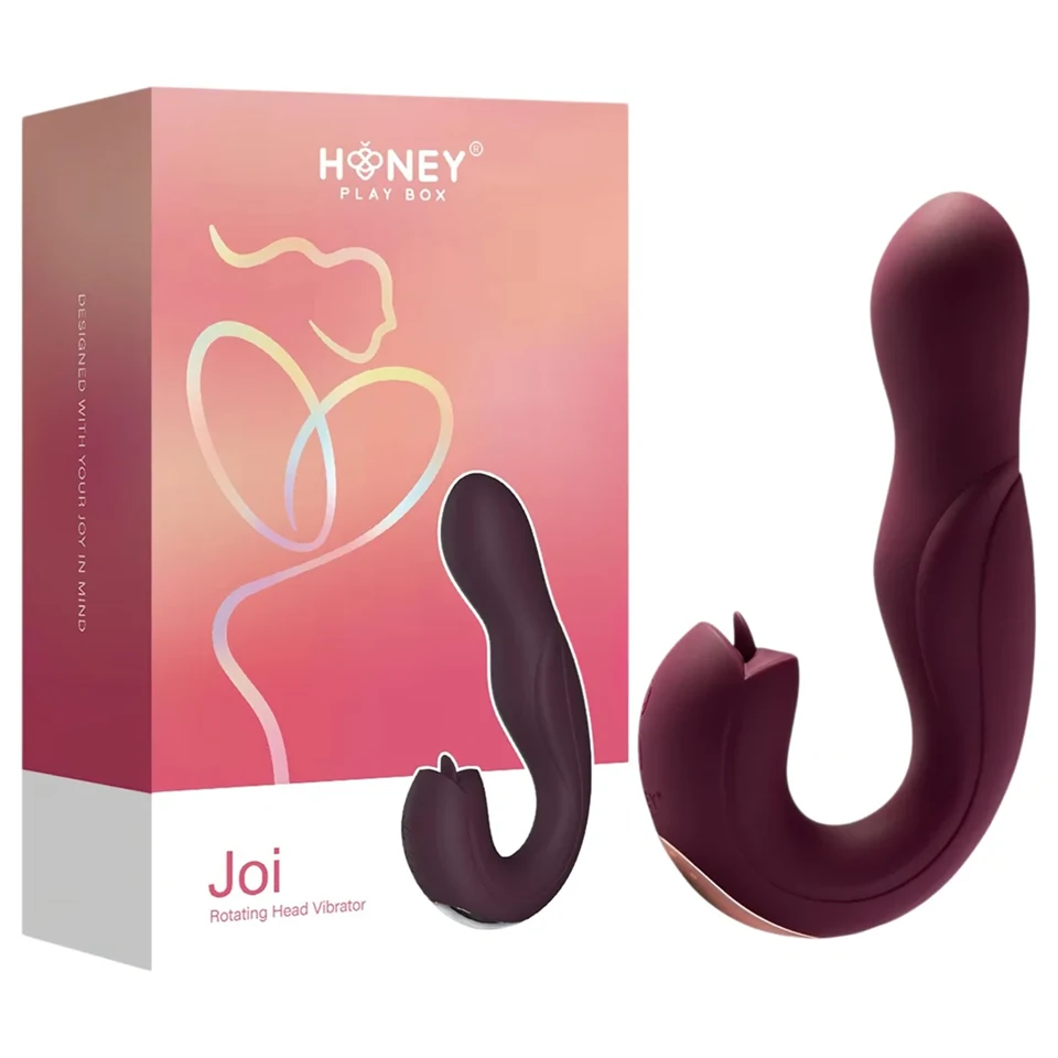 Honey Play Box Joi - forgó, nyaló G-pont vibrátor (lila)