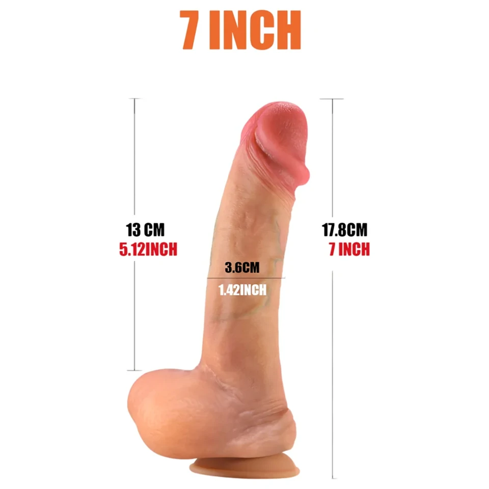 FeelSkin - ultra realisztikus dildó (natúr, 17,8 cm)