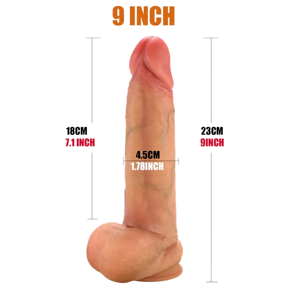 FeelSkin - ultra realisztikus herés dildó (natúr, 22,8 cm)