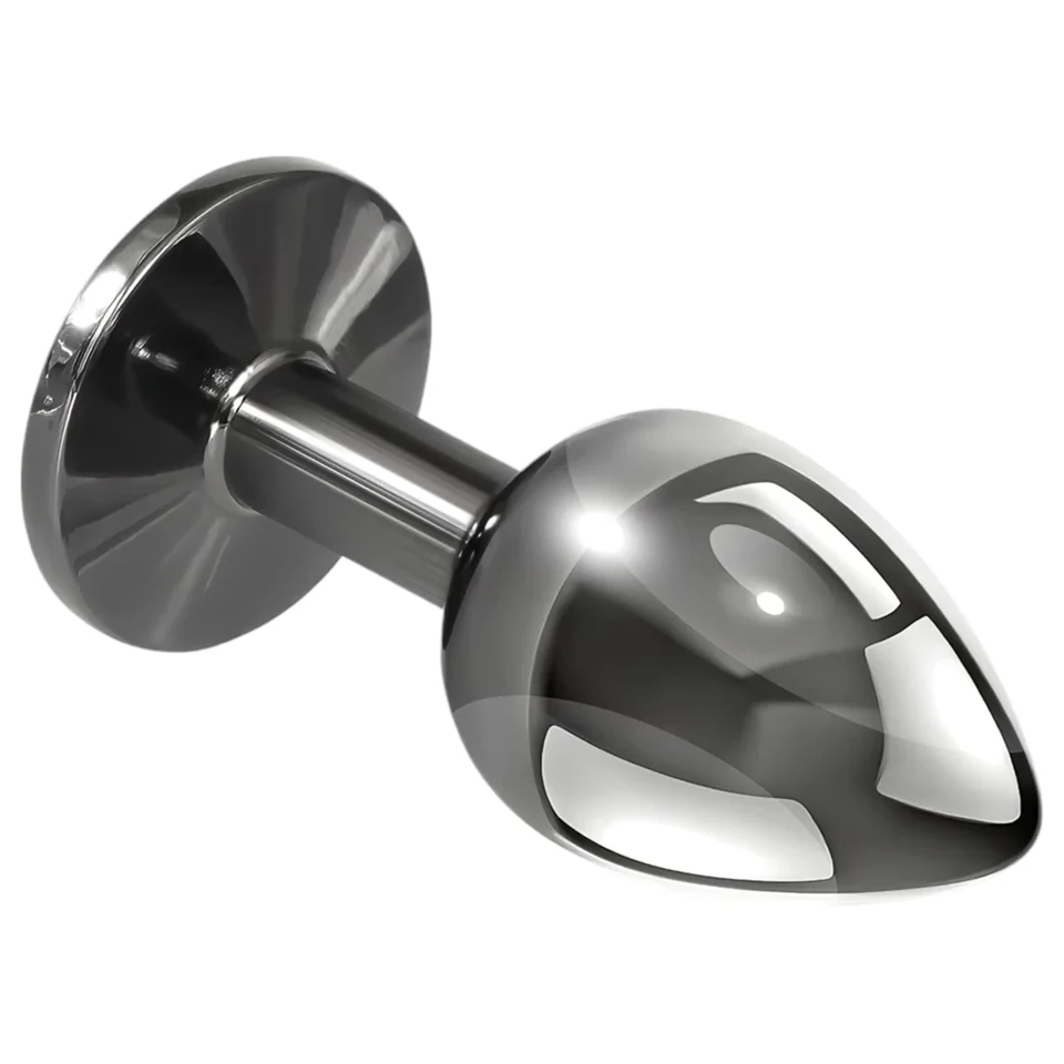 Playboy Tux - butt plug - kicsi (ezüst)