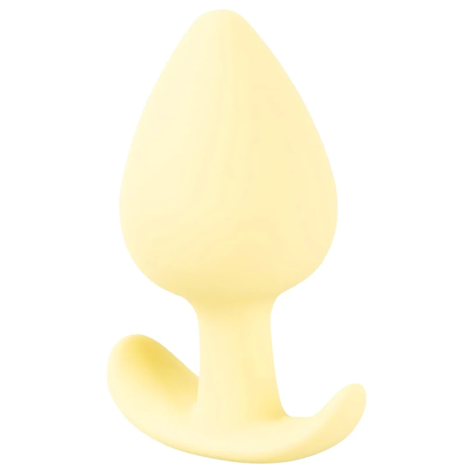 Cuties Mini Butt Plug - szilikon anál plug (sárga, 3,1 cm)