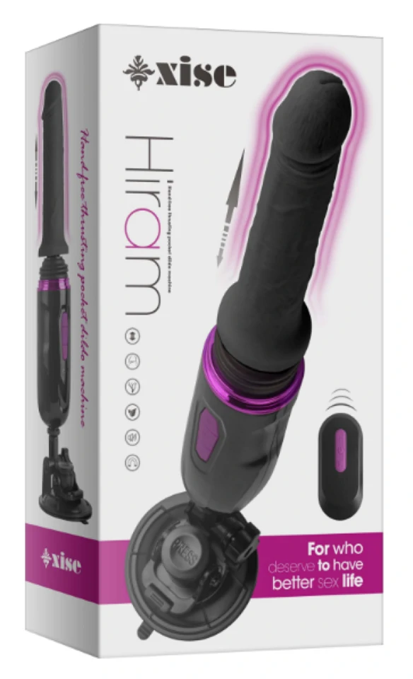 Hiram hand-free thrusting pocket dildo machine