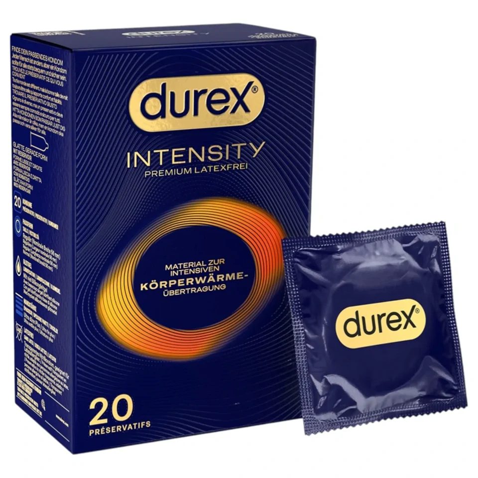 Durex Intensity - vékony, latexmentes óvszer (20 db)