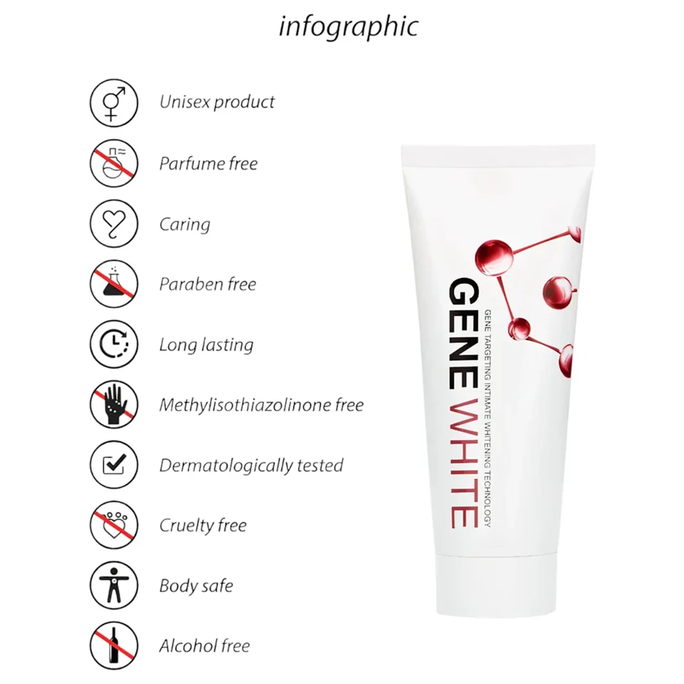 Pharmquests Gene White - bőrfehérítő krém (100 ml)
