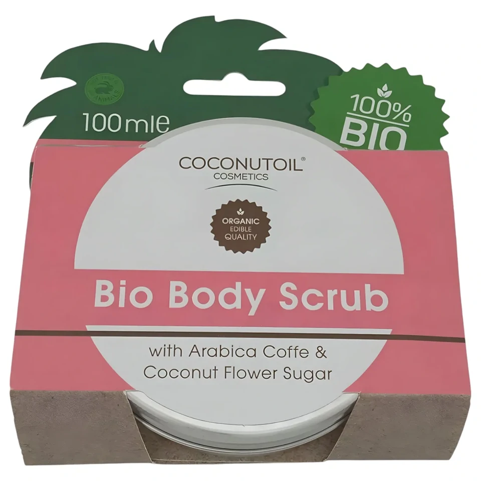 Coconutoil - bio Testradír Kávéval & Kókuszvirágcukorral (100 ml)