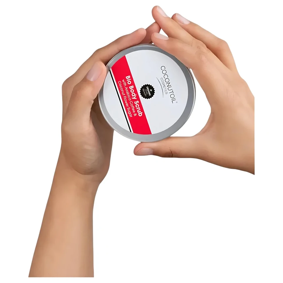 Coconutoil - bio Testradír Kávéval & Kókuszvirágcukorral (100 ml)