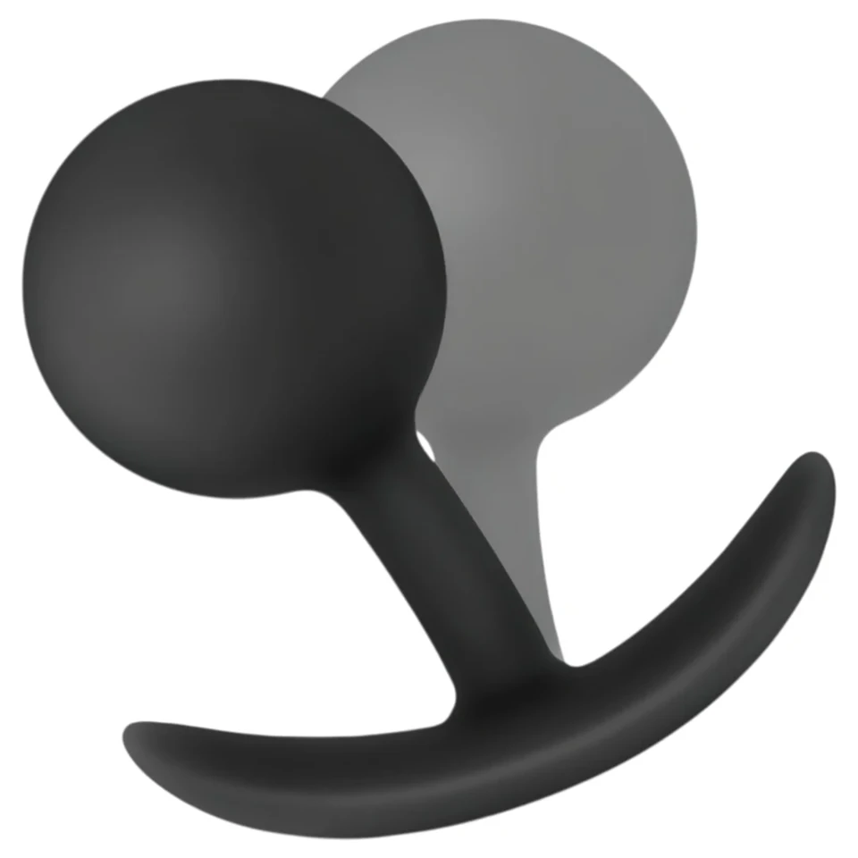 Anal Adventures Platinum Vibra Plug - anál dildó (fekete)